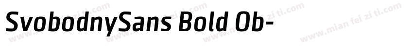SvobodnySans Bold Ob字体转换